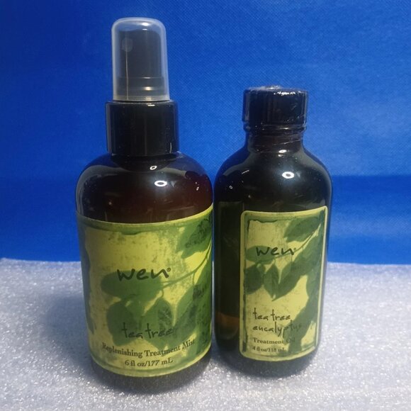 Wen Bundle Tea Tree Eucalyptus Treatment Oil 4oz + Replenishing Mist 6oz - Picture 1 of 6